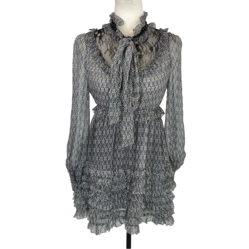 Anmani grey frilly dress